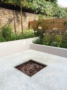 Bianco Sardo Granite Bbq Fire Pit Table Top London 2