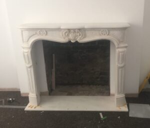 Carrara Marble Bianco P White Fireplace London