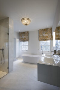 Crema Evora Marble Complete Bathroom Cladding Floor Walls London Portrait
