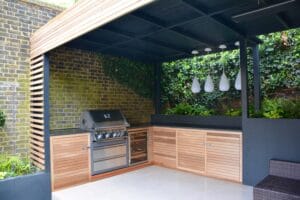 Honed Black Granite Bbq Kitchen Outdoor Worktop London
